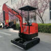farm use household multi accessories China 1ton mini digger excavator with cab - Image 5
