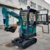 farm use household multi accessories China 1ton mini digger excavator with cab - Image 2